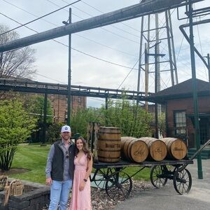 Skies Are Blue Coral Striped Maxi Dress